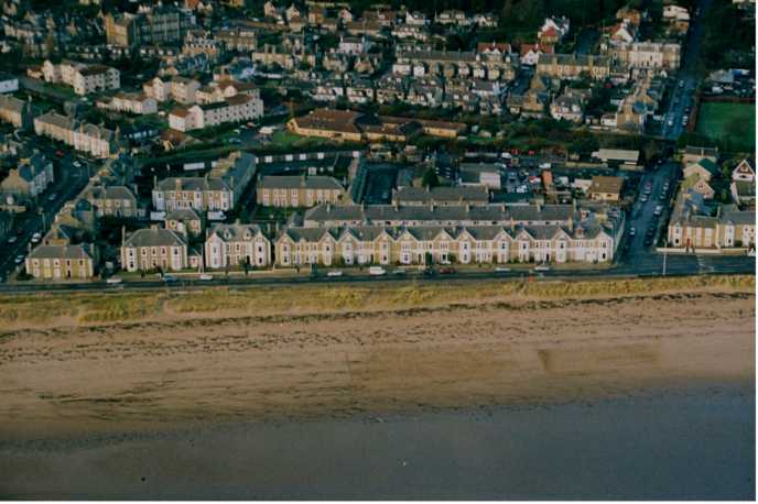 Sandy Hole Broughty Ferry from the air