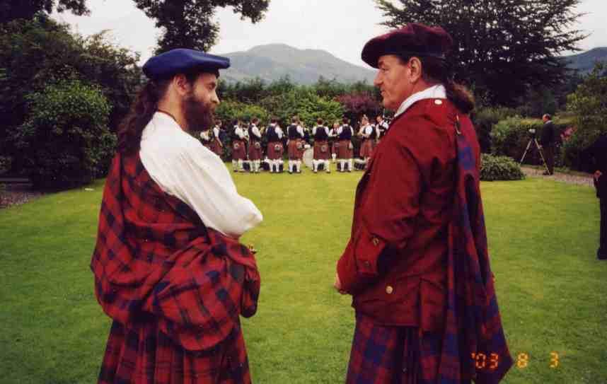 Peter Lawrie (left) with Lamar Britt at Callander. Photo Tom Kerr.